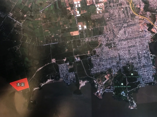 Plans show the port’s location, marked “project” in Chinese