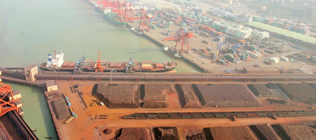 the Port of Lianyungang in Jiiangsu Provice