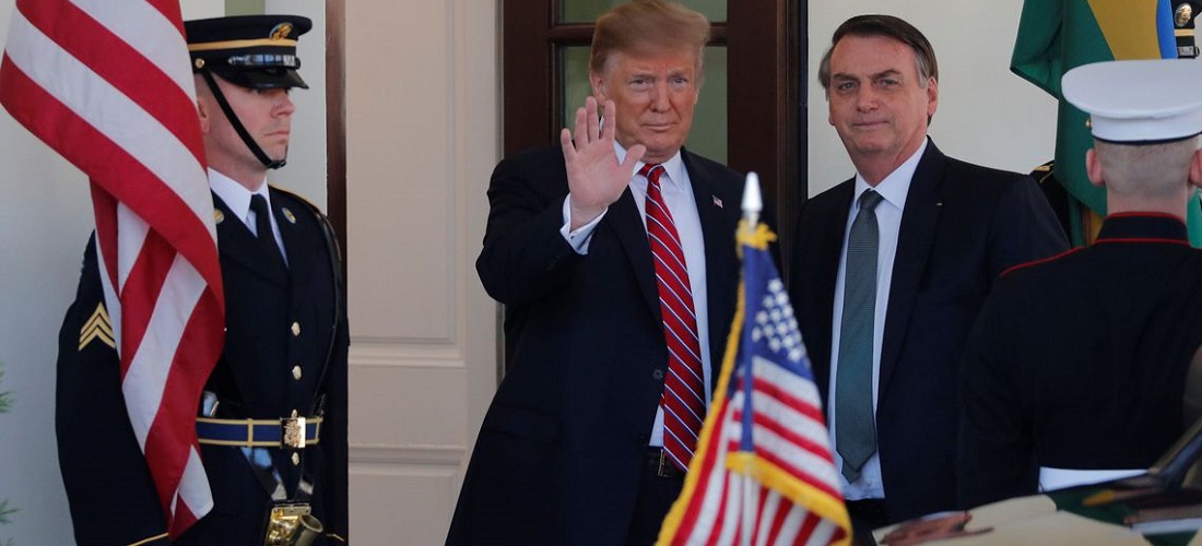Trump e Bolsonaro Acordo Brasil -EUA, USA-Brazil Trade Agreement