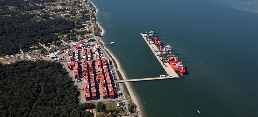  Expansão do terminal de contêineres do Porto de Itapoá (SC) é inaugurada pelo ministro Silvio Costa Filho
